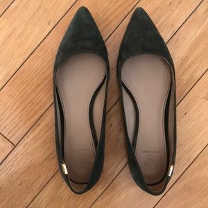 Tory Burch Elizabeth suede pointed toe flats